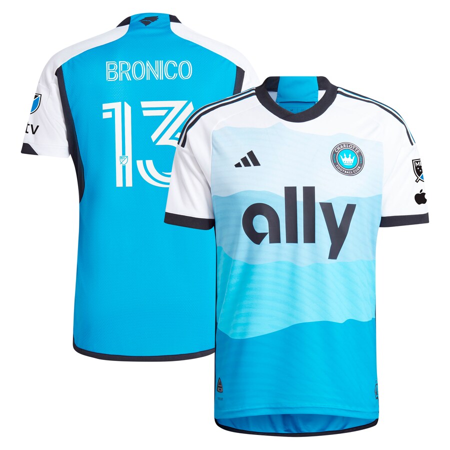 Men's Charlotte FC Brandt Bronico adidas Blue 2024 The Carolina Kit: Explore Authentic Player Jersey - Vujersey Los Angeles Rams