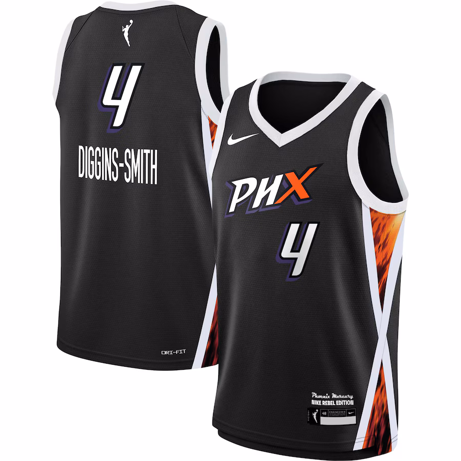 Youth Phoenix Mercury Skylar Diggins-Smith Nike Black 2021 Rebel Edition Victory Player Jersey - Vujersey Los Angeles Rams