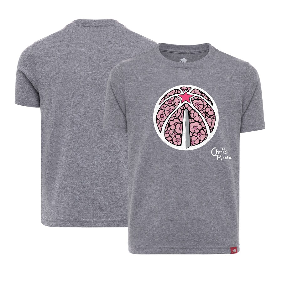 Youth Washington Wizards Sportiqe Heather Gray 2022/23 Wizards x Chris Pyrate City Edition T-Shirt - Vujersey Los Angeles Rams