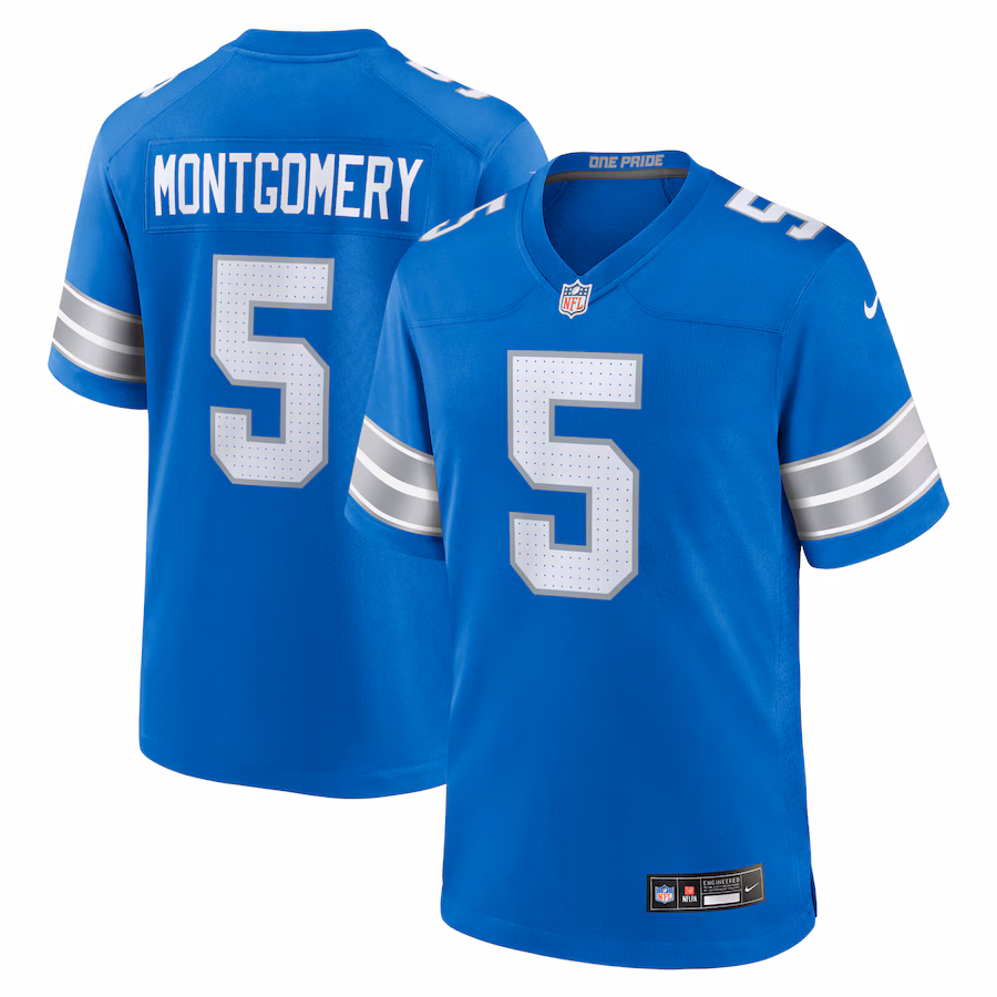 Men's Detroit Lions David Montgomery Nike Blue Game Jersey - Vujersey Los Angeles Rams