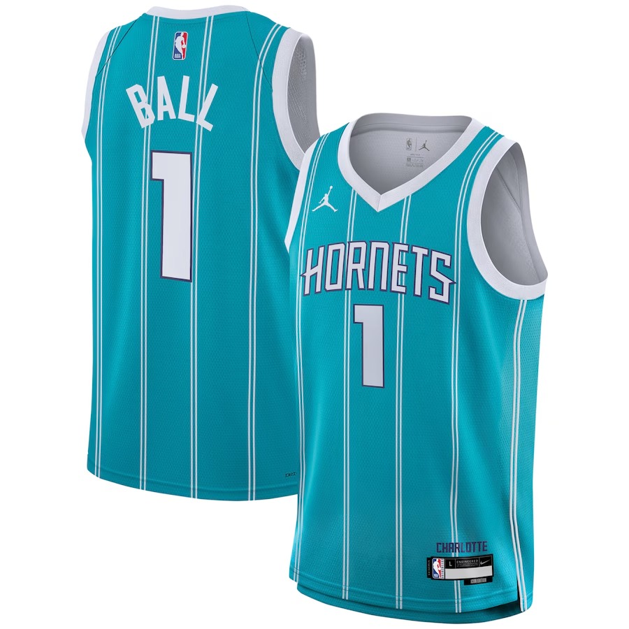 Youth Charlotte Hornets LaMelo Ball Nike Teal Swingman Jersey - Icon Edition - Vujersey Los Angeles Rams