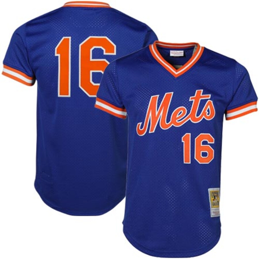 Men's New York Mets Dwight Gooden Mitchell & Ness Royal Cooperstown Mesh Batting Practice Jersey - Vujersey Los Angeles Rams