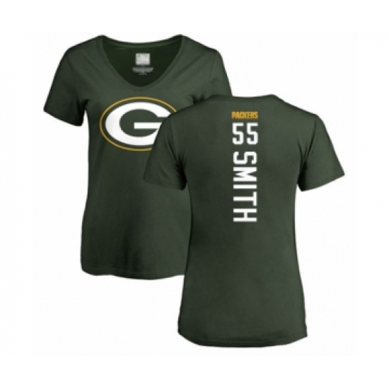 Football Women's Green Bay Packers #55 Za'Darius Smith Green Backer T-Shirt - Vujersey Los Angeles Rams