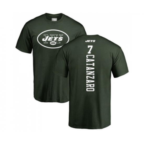 Football New York Jets #7 Chandler Catanzaro Green Backer T-Shirt - Vujersey Los Angeles Rams