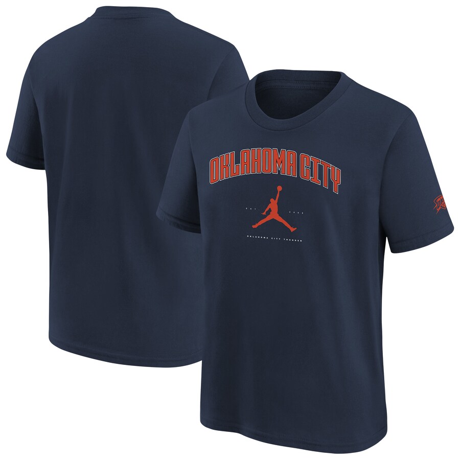 Youth Oklahoma City Thunder Jordan Brand Navy Essential Cities T-Shirt - Vujersey Los Angeles Rams