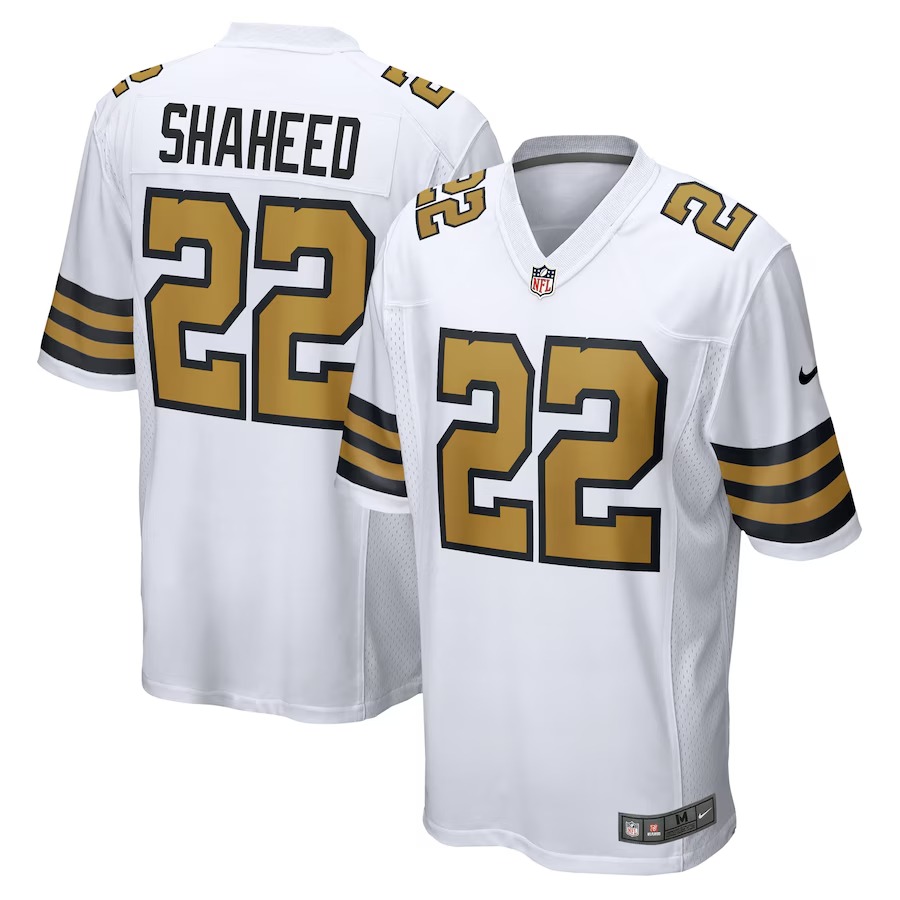 Men's New Orleans Saints Rashid Shaheed Nike  White Alternate Game Jersey - Vujersey Los Angeles Rams