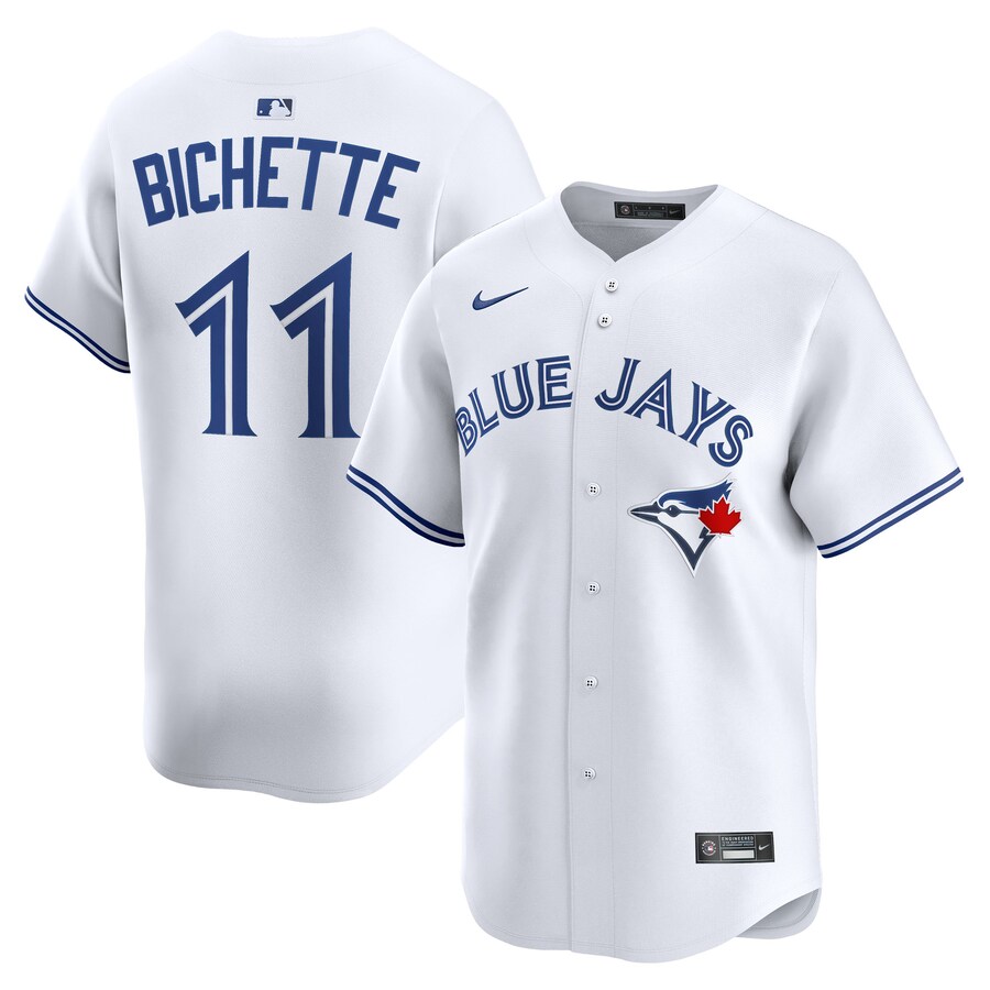 Men's Toronto Blue Jays Bo Bichette Nike White Home Limited Jersey - Vujersey Los Angeles Rams