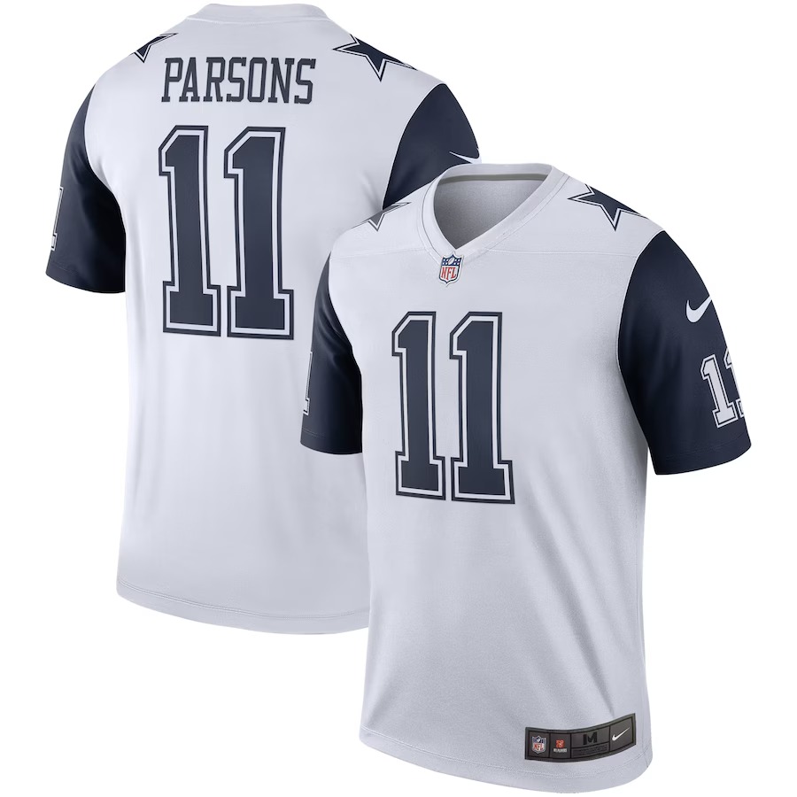 Men's Dallas Cowboys Micah Parsons Nike White Alternate Legend Player Performance Top - Vujersey Los Angeles Rams