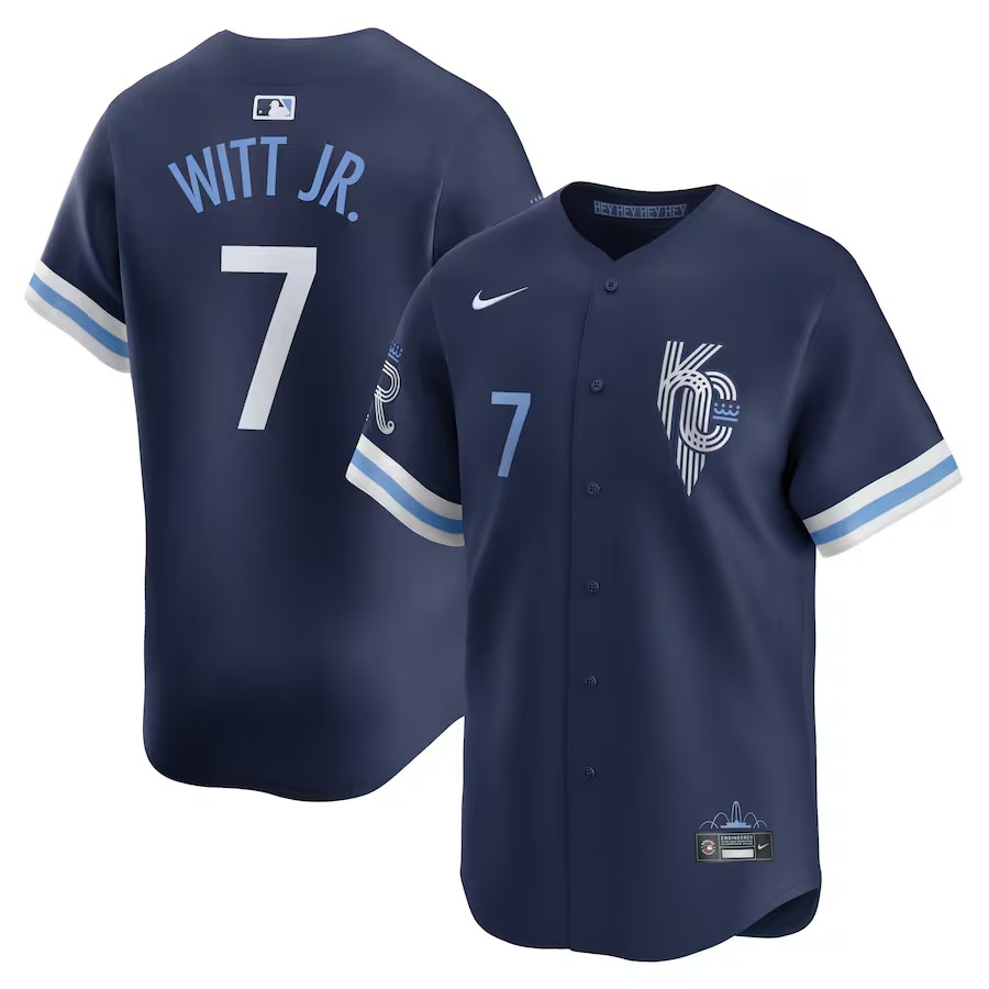 Men's Kansas City Royals Bobby Witt Jr. Nike Navy City Connect Limited Player Jersey - Vujersey Los Angeles Rams