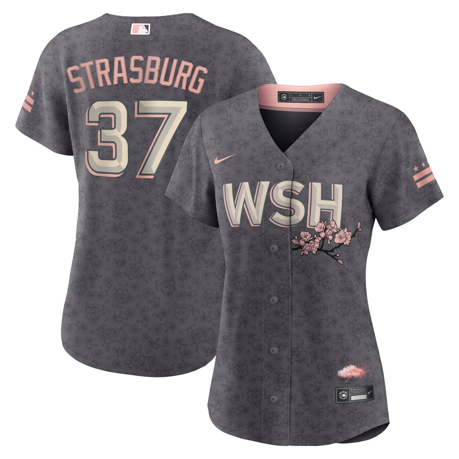 Women's Washington Nationals Stephen Strasburg Nike Gray City Connect Replica Player Jersey - Vujersey Los Angeles Rams