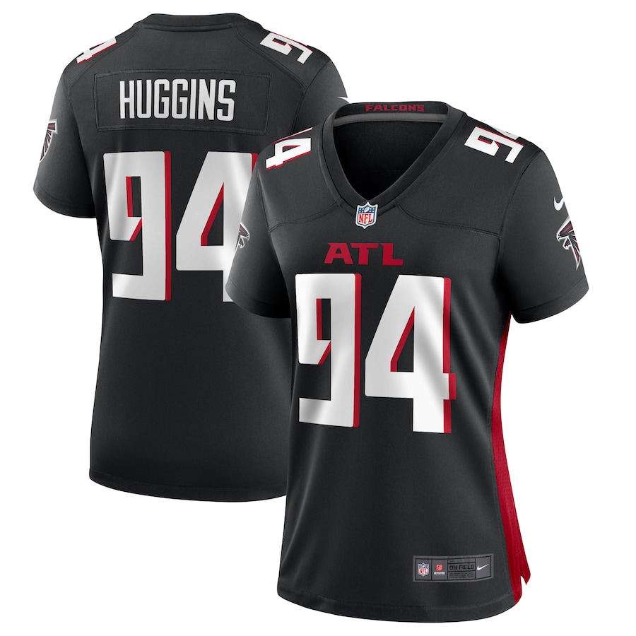 Women's Atlanta Falcons Albert Huggins Nike  Black Team Game Jersey - Vujersey Los Angeles Rams