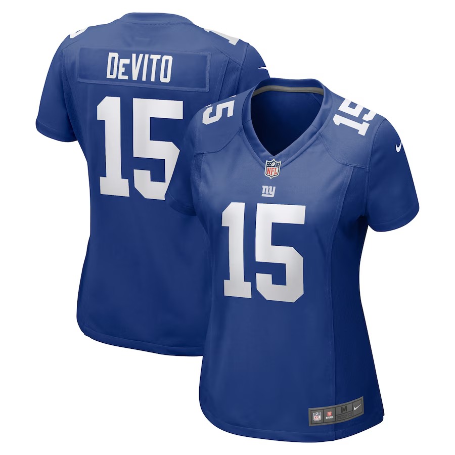 Women's New York Giants Tommy DeVito Nike Royal Player Game Jersey - Vujersey Los Angeles Rams