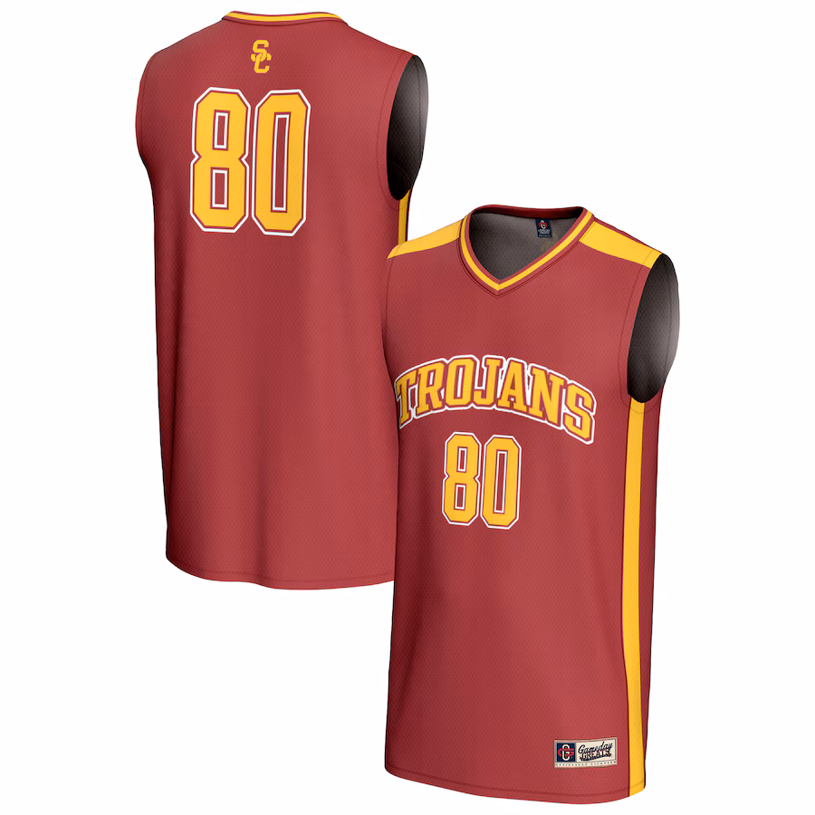 Unisex GameDay Greats #80 Cardinal USC Trojans Lightweight Collegiate Basketball Fashion Jersey - Vujersey Los Angeles Rams