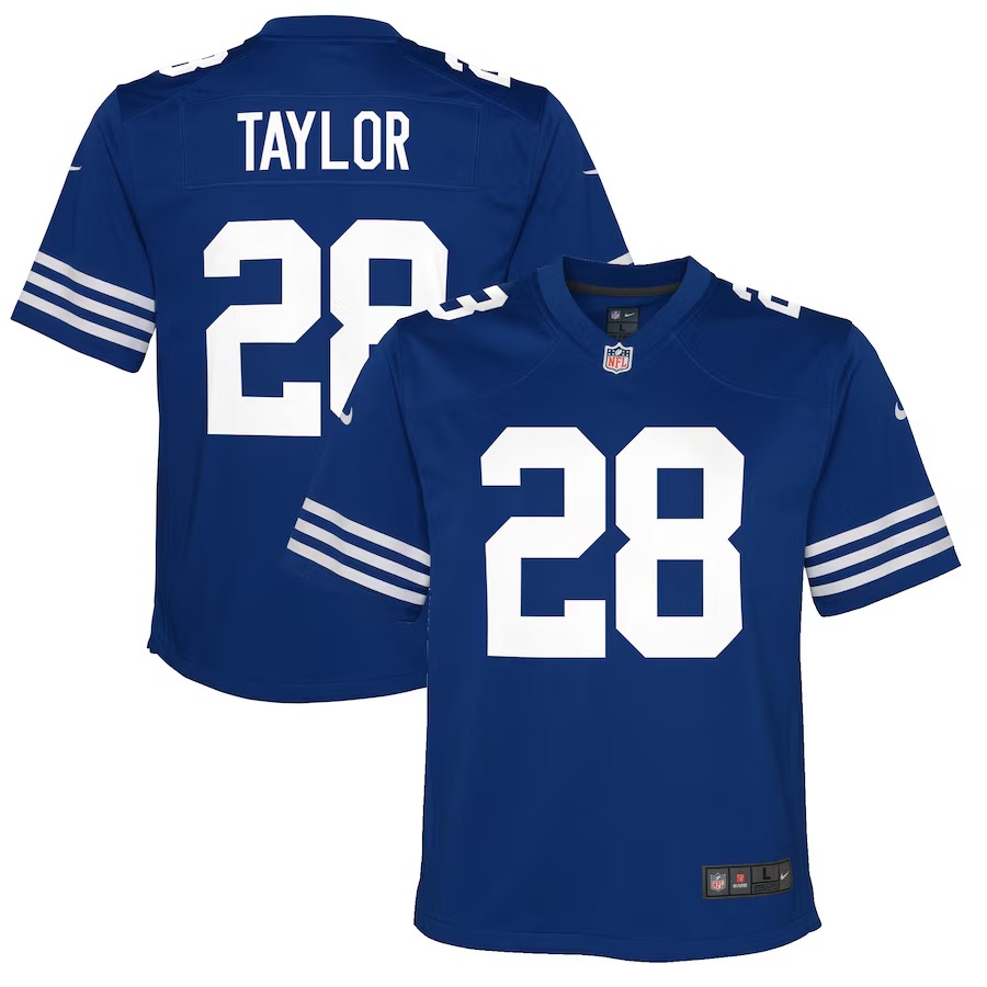 Youth Indianapolis Colts Jonathan Taylor Nike Royal Game Jersey - Vujersey Los Angeles Rams