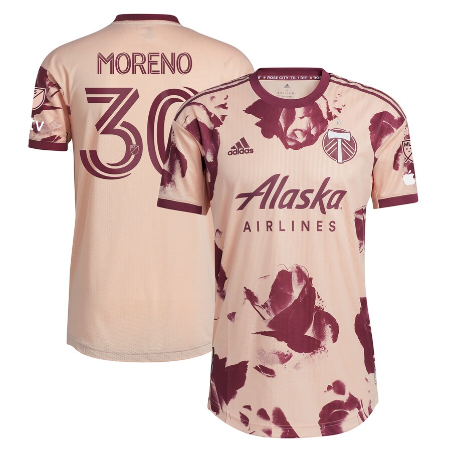 Men's Portland Timbers Santiago Moreno adidas Pink 2023 Heritage Rose Kit Authentic Player Jersey - Vujersey Los Angeles Rams