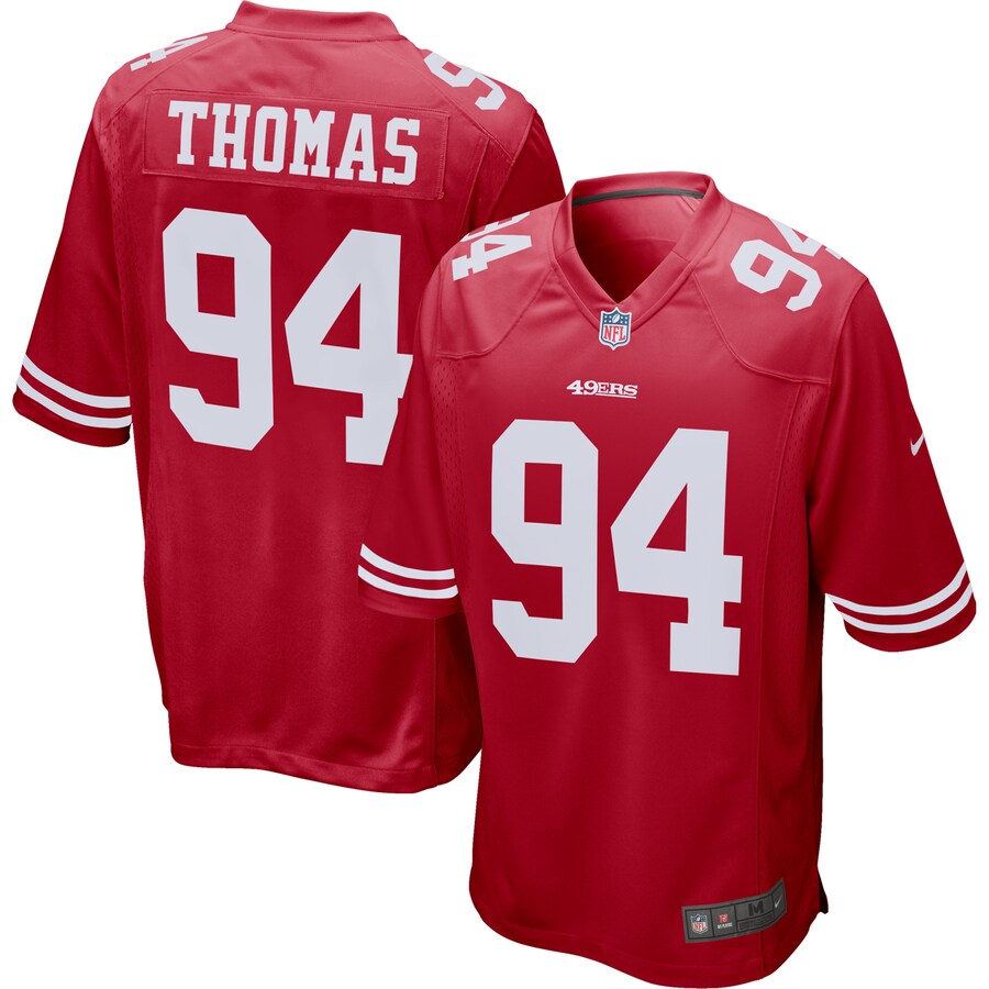Men's San Francisco 49ers Solomon Thomas Nike Scarlet Player Game Jersey - Vujersey Los Angeles Rams