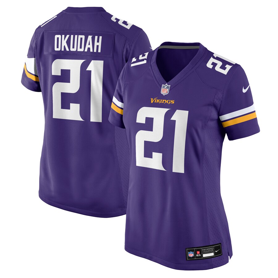 Women's Minnesota Vikings Jeff Okudah Nike Purple Team Game Jersey - Vujersey Los Angeles Rams