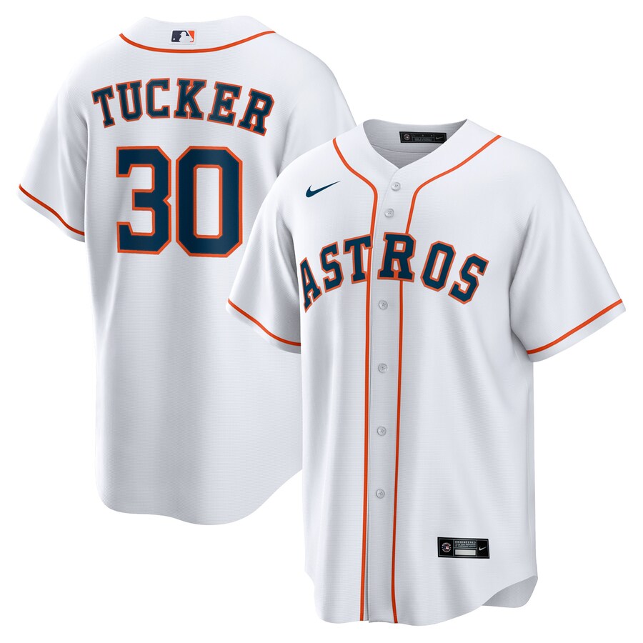Men's Houston Astros Kyle Tucker Nike White Home Official Replica Player Jersey - Vujersey Los Angeles Rams