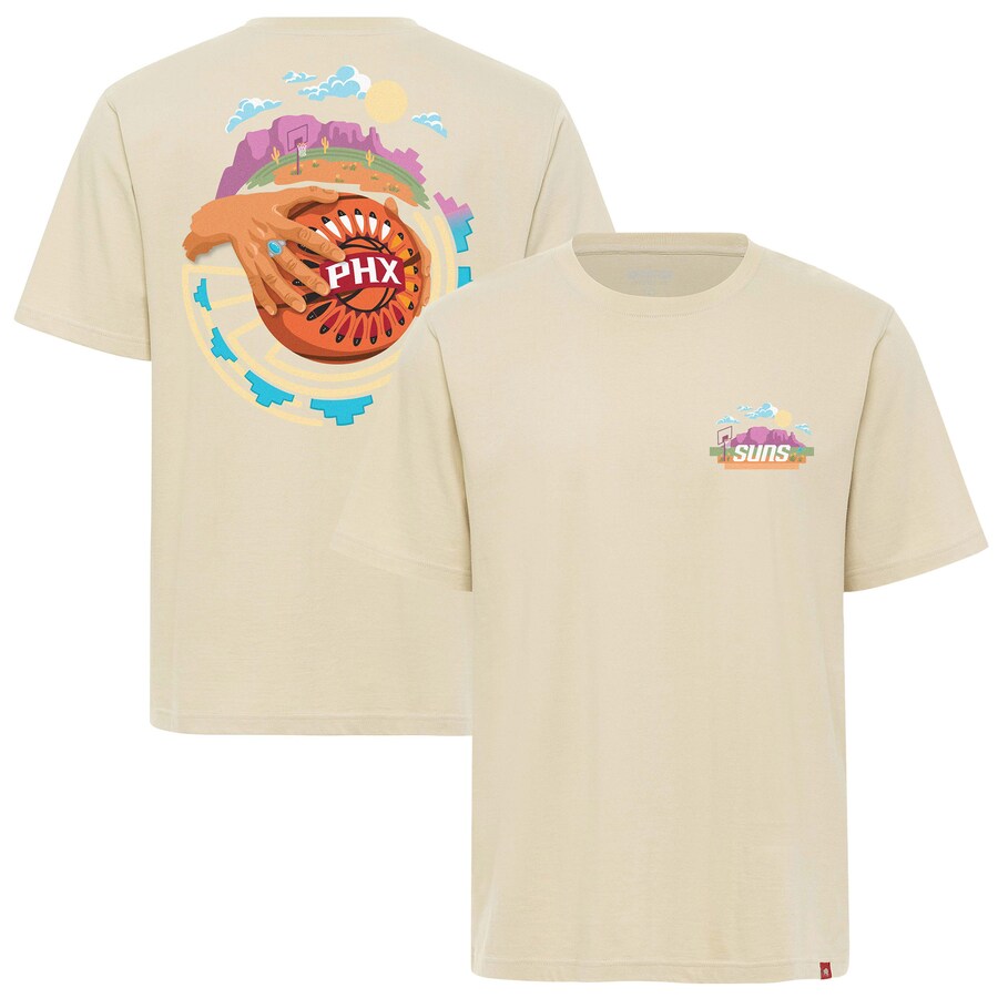 Unisex Phoenix Suns  Sportiqe Cream The Land Artist Series Duke Premium T-Shirt - Vujersey Los Angeles Rams