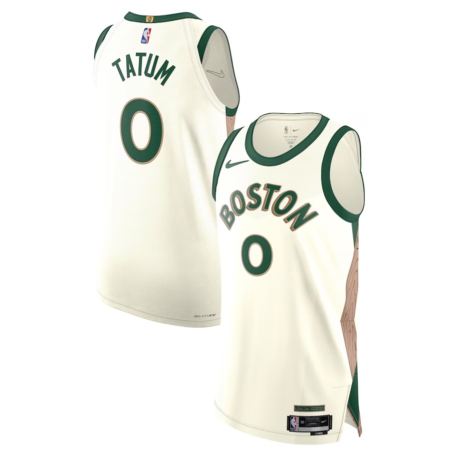 Men's Boston Celtics Jayson Tatum Nike White Authentic Jersey - City Edition - Vujersey Los Angeles Rams