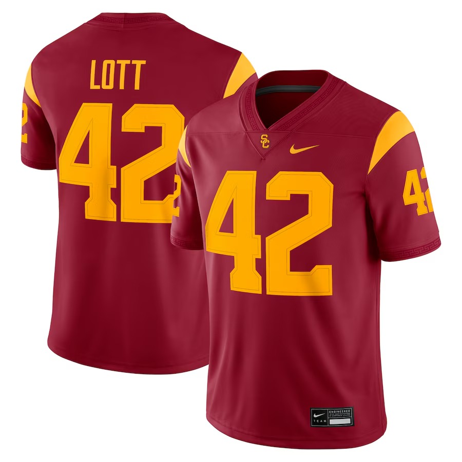 Men's Nike Ronnie Lott Cardinal USC Trojans Alumni Game Jersey - Vujersey Los Angeles Rams