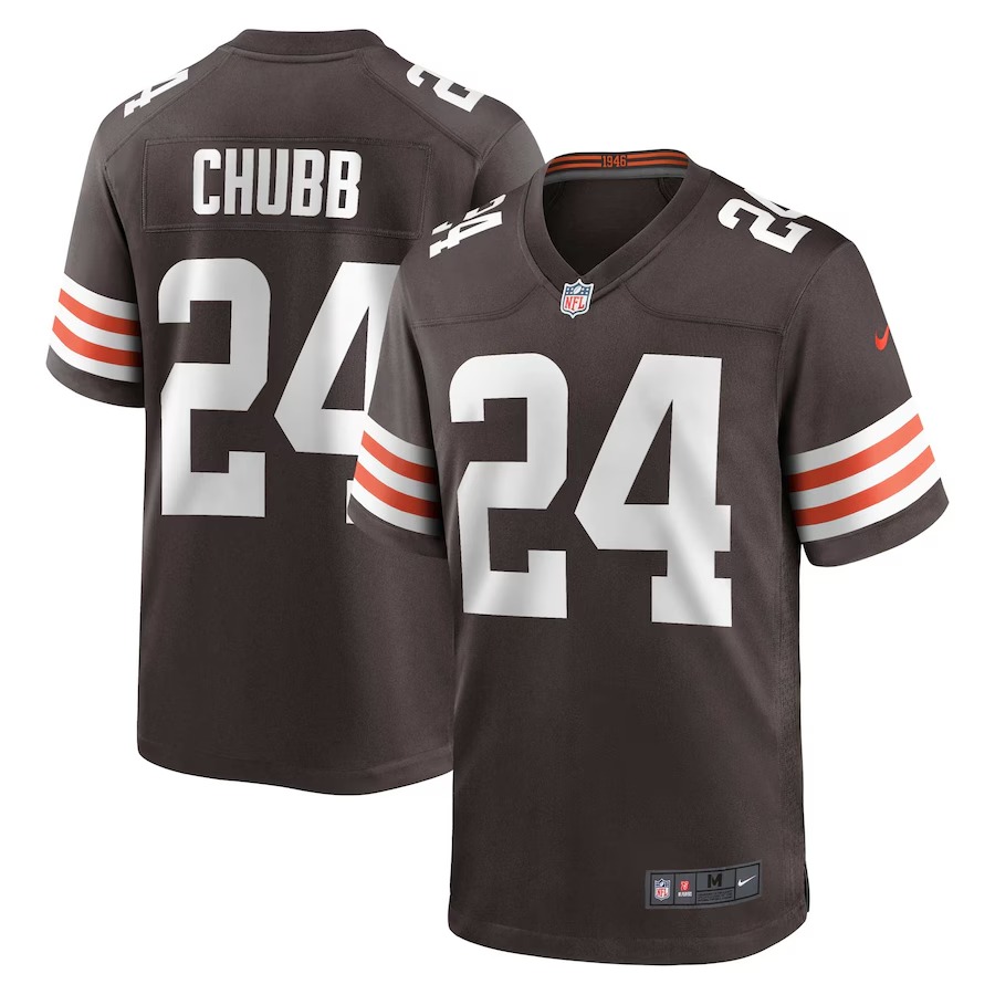 Men's Cleveland Browns Nick Chubb Nike Brown Game Jersey - Vujersey Los Angeles Rams