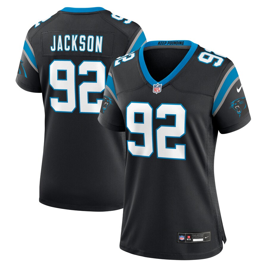 Women's Carolina Panthers Cam Jackson Nike Black Team Game Jersey - Vujersey Los Angeles Rams