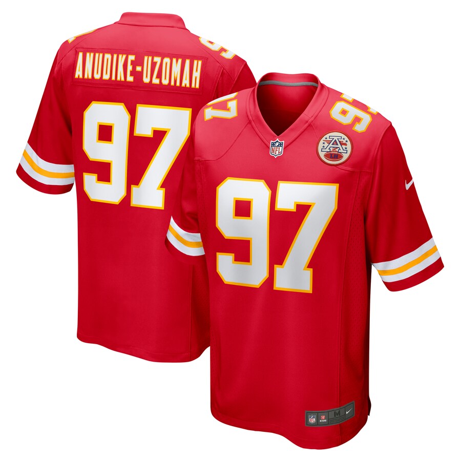 Men's Kansas City Chiefs Felix Anudike-Uzomah Nike Red 2023 NFL Draft First Round Pick Game Jersey - Vujersey Los Angeles Rams