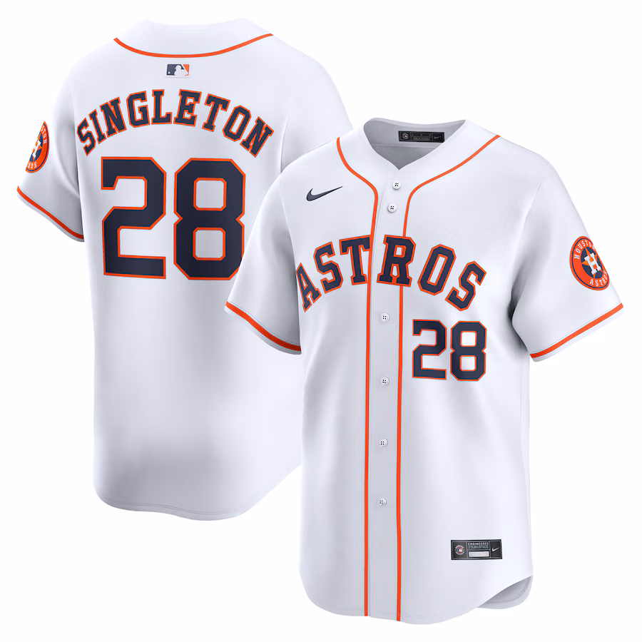 Men's Houston Astros Jon Singleton Nike White Home Limited Player Jersey - Vujersey Los Angeles Rams