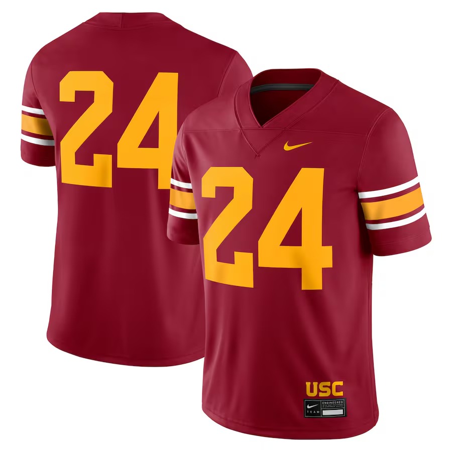 Men's Nike #24 Cardinal USC Trojans Alternate Game Jersey - Vujersey Los Angeles Rams