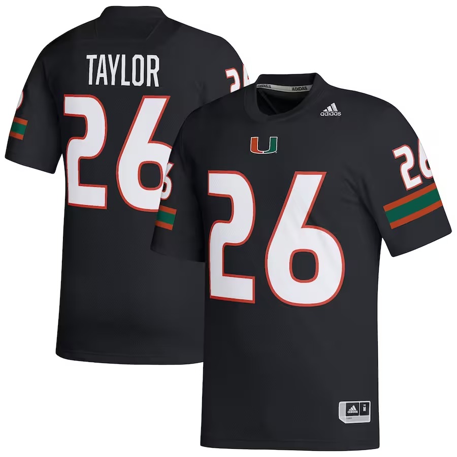 Sean Taylor Miami Hurricanes adidas Retired Football Player Jersey - Black - Vujersey Los Angeles Rams