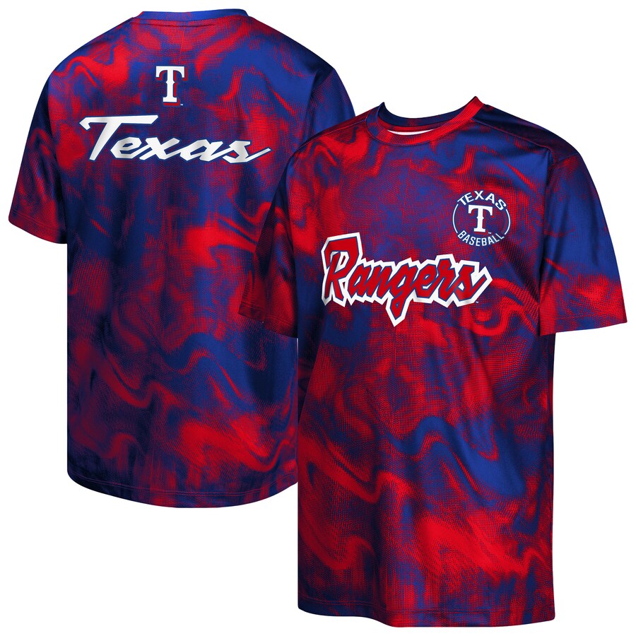 Youth Texas Rangers Royal/Red Pinch Hitter T-Shirt - Vujersey Los Angeles Rams