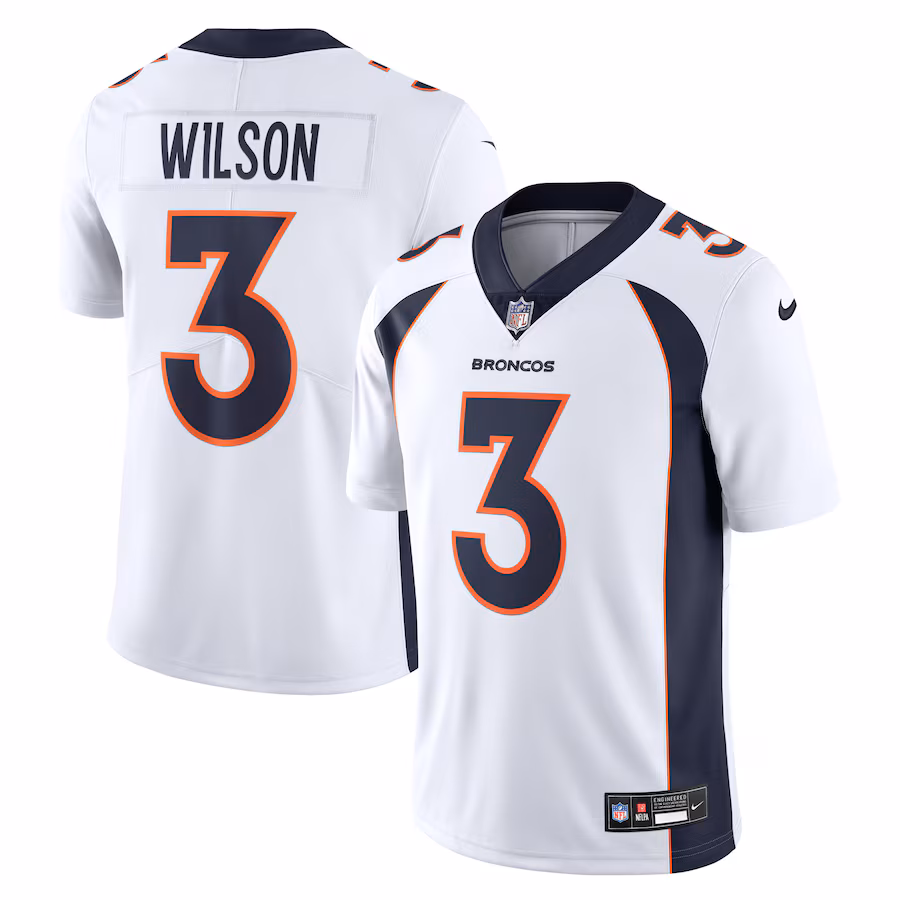 Men's Denver Broncos Russell Wilson Nike White  Vapor Untouchable Limited Jersey - Vujersey Los Angeles Rams