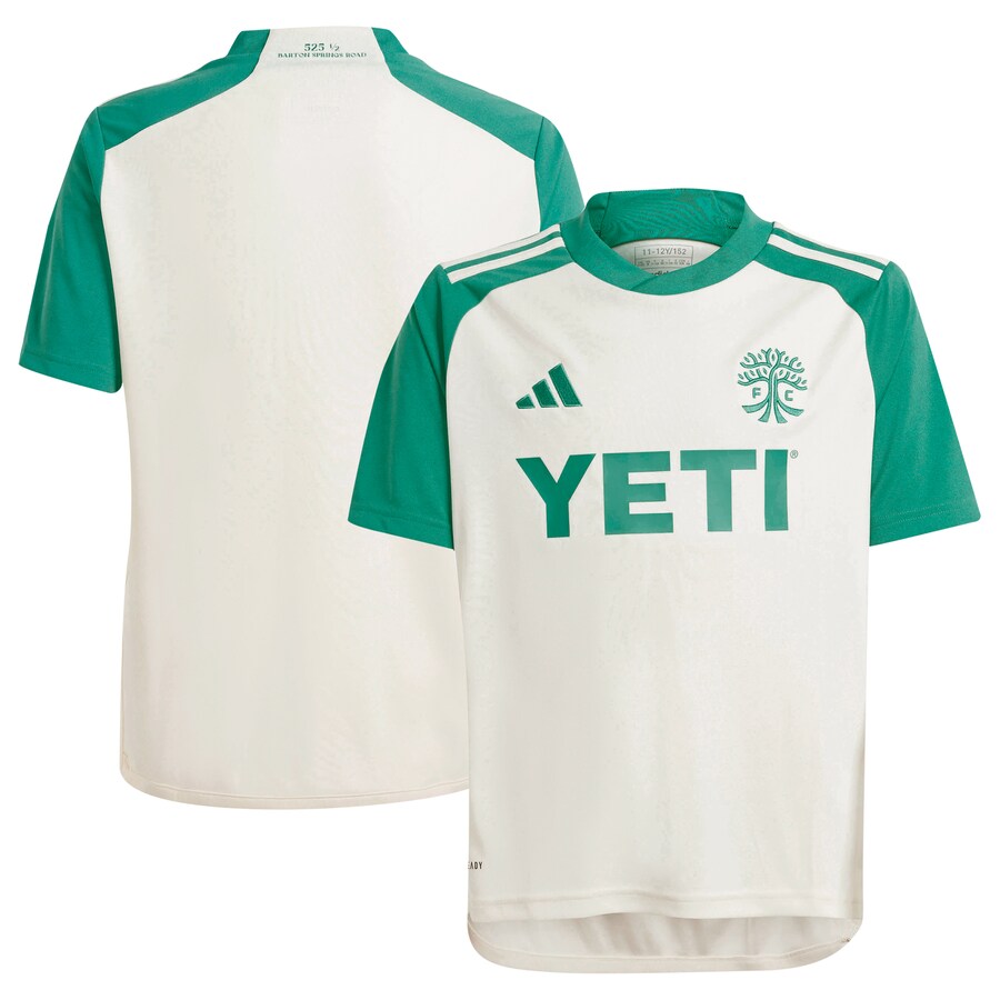 Youth Austin FC  adidas Tan 2024 The Armadillo Kit Replica Jersey - Vujersey Los Angeles Rams