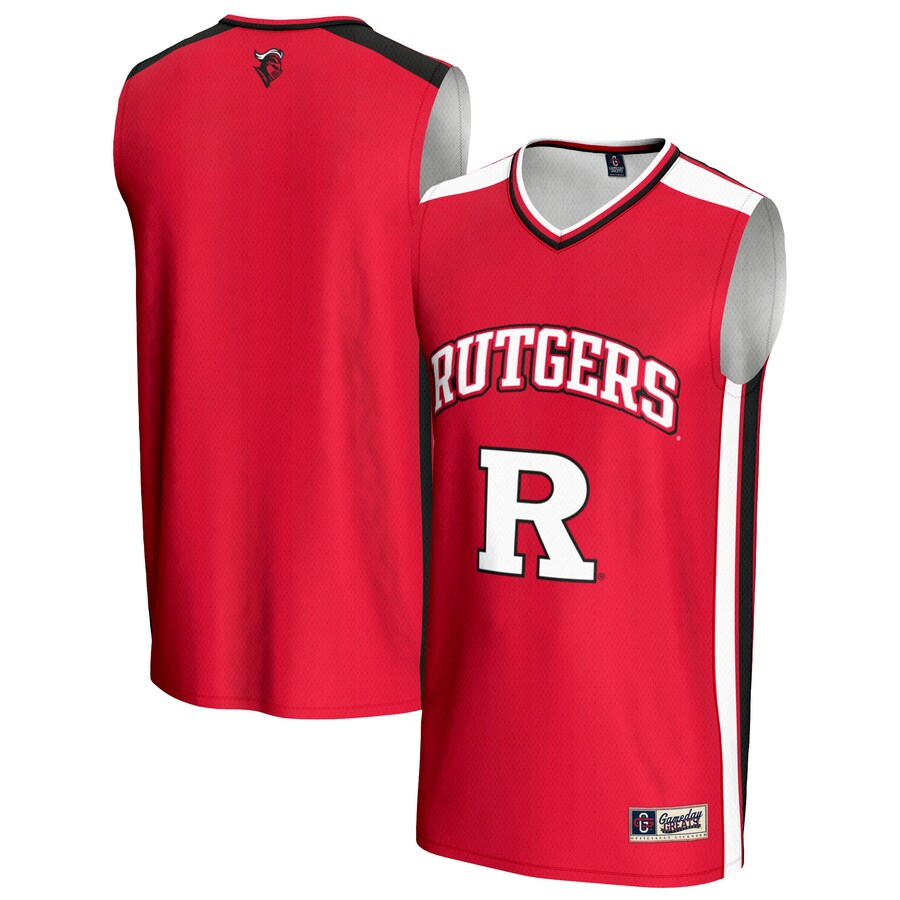 Men's GameDay Greats Scarlet Rutgers Scarlet Knights Basketball Jersey - Vujersey Los Angeles Rams