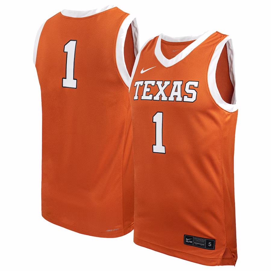 Texas Longhorns Nike Unisex Replica Basketball Jersey - Texas Orange - Vujersey Los Angeles Rams