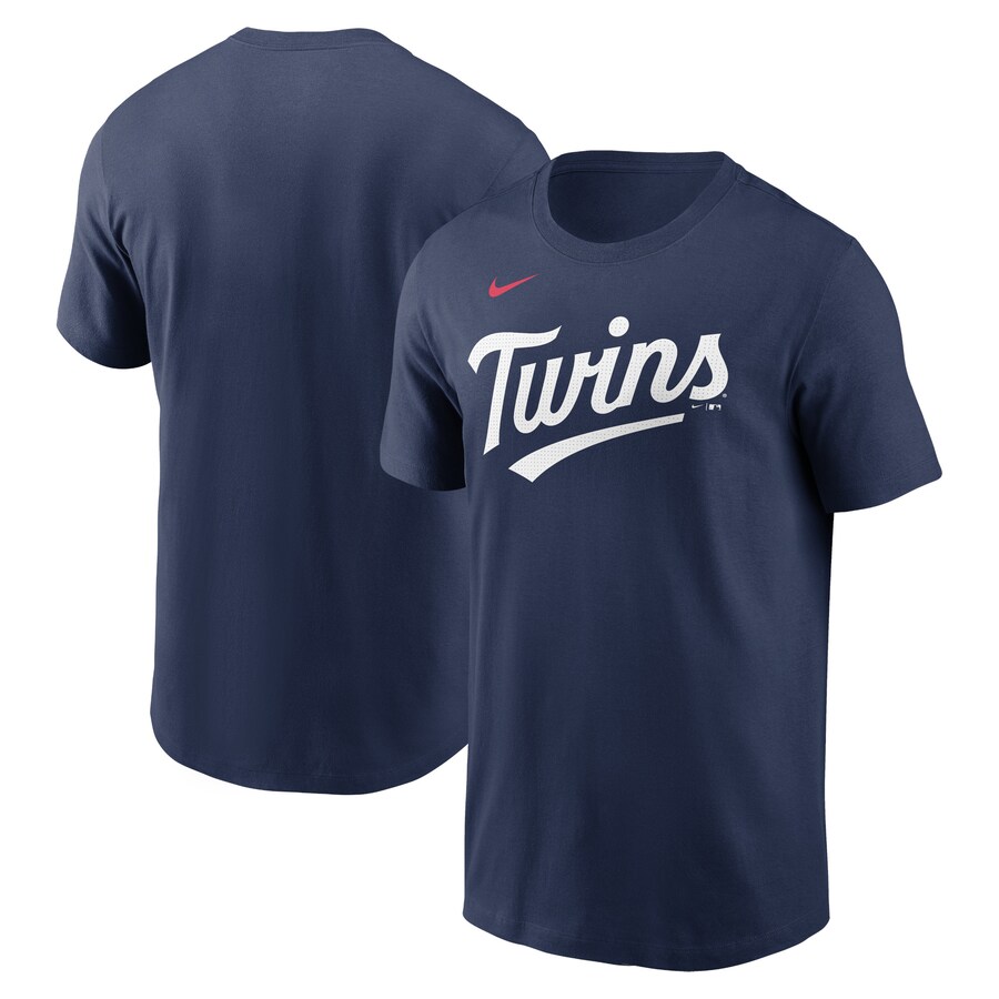 Men's Minnesota Twins Nike Navy Fuse Wordmark T-Shirt - Vujersey Los Angeles Rams
