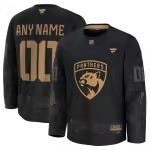 Men's Florida Panthers Fanatics Black 2024 Military Appreciation Personalized Long Sleeve Practice Jersey - Vujersey Los Angeles Rams