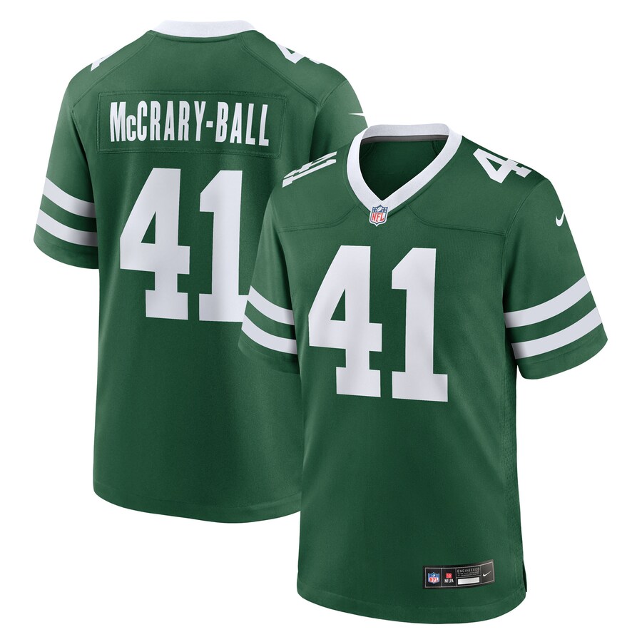 Men's New York Jets Marcelino McCrary-Ball Nike Legacy Green Team Game Jersey - Vujersey Los Angeles Rams