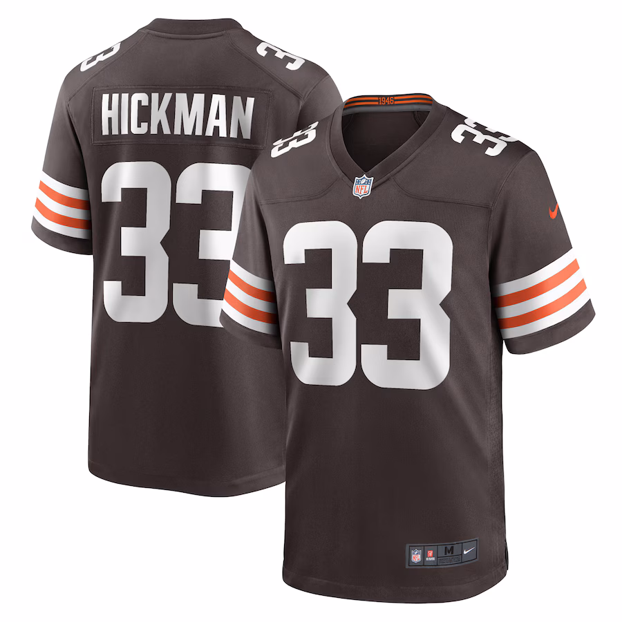 Men's Cleveland Browns Ronnie Hickman Nike  Brown Team Game Jersey - Vujersey Los Angeles Rams