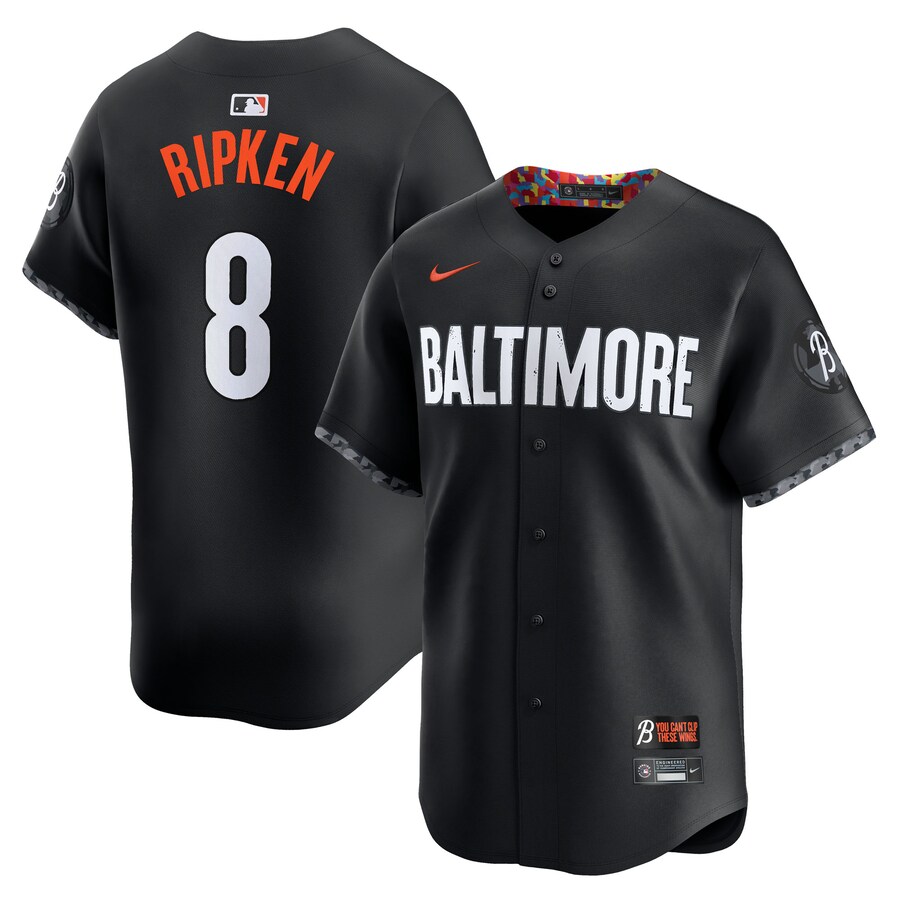 Men's Baltimore Orioles Cal Ripken Jr. Nike Black City Connect Limited Player Jersey - Vujersey Los Angeles Rams