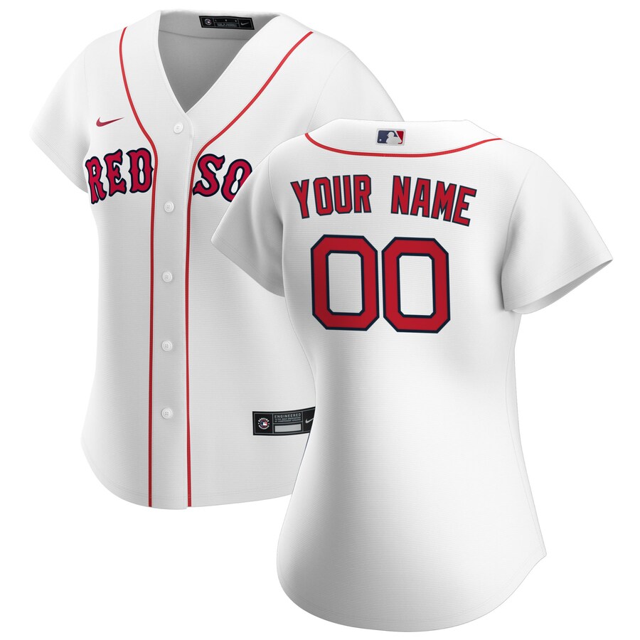 Women's Boston Red Sox Nike White Home Replica Custom Jersey - Vujersey Los Angeles Rams