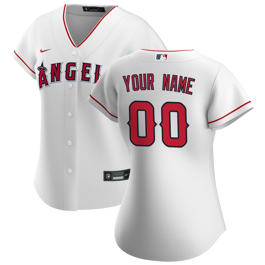 Women's Los Angeles Angels Nike White Home Replica Custom Jersey - Vujersey Los Angeles Rams