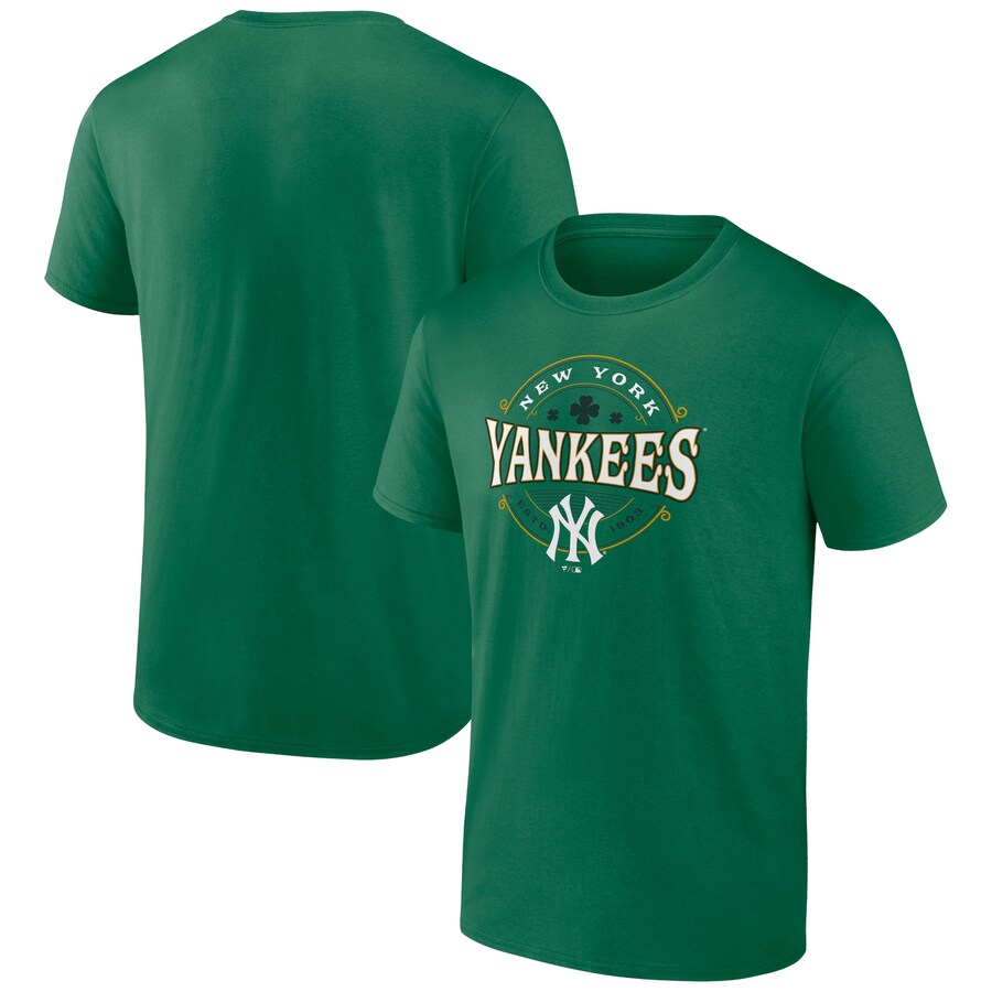 Men's New York Yankees Kelly Green St. Patrick's Day Lucky T-Shirt - Vujersey Los Angeles Rams