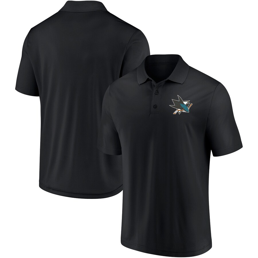 Men's San Jose Sharks Fanatics Black Winning Streak Polo - Vujersey Los Angeles Rams