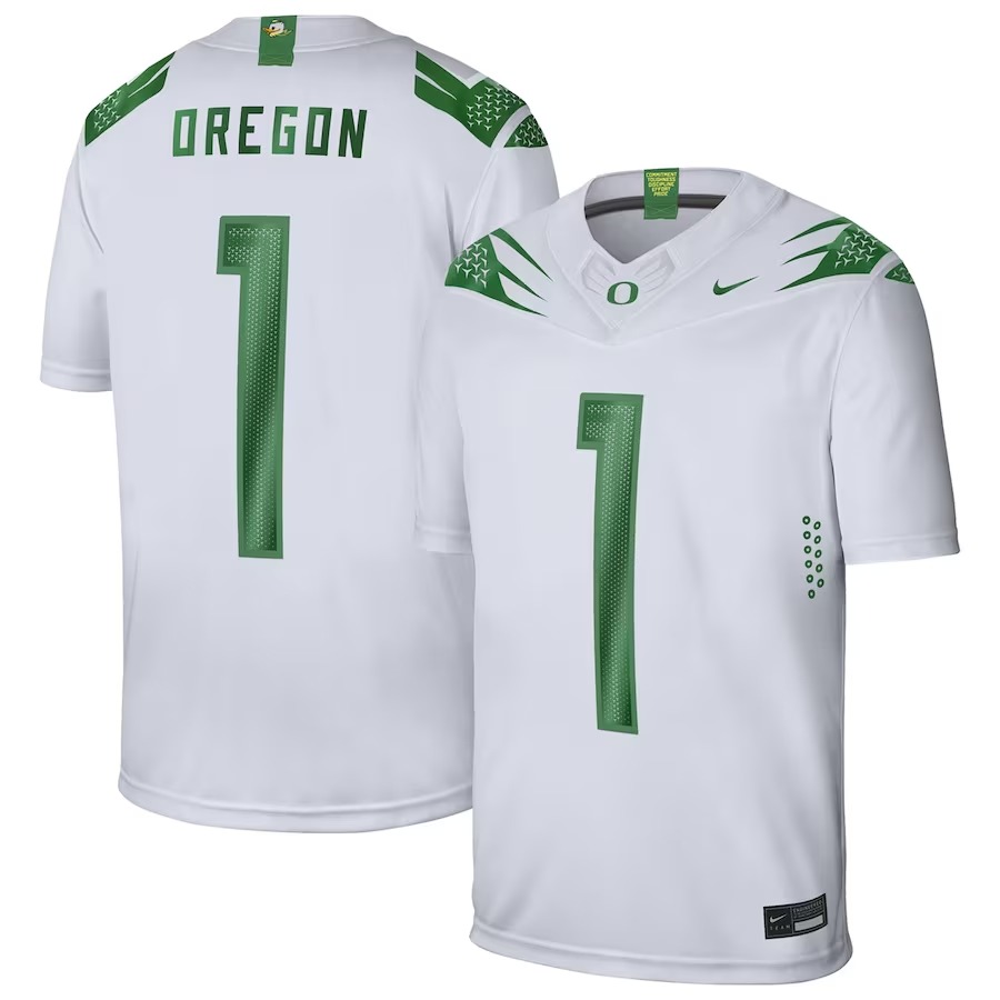 #1 Oregon Ducks Nike Game Jersey - White - Vujersey Los Angeles Rams