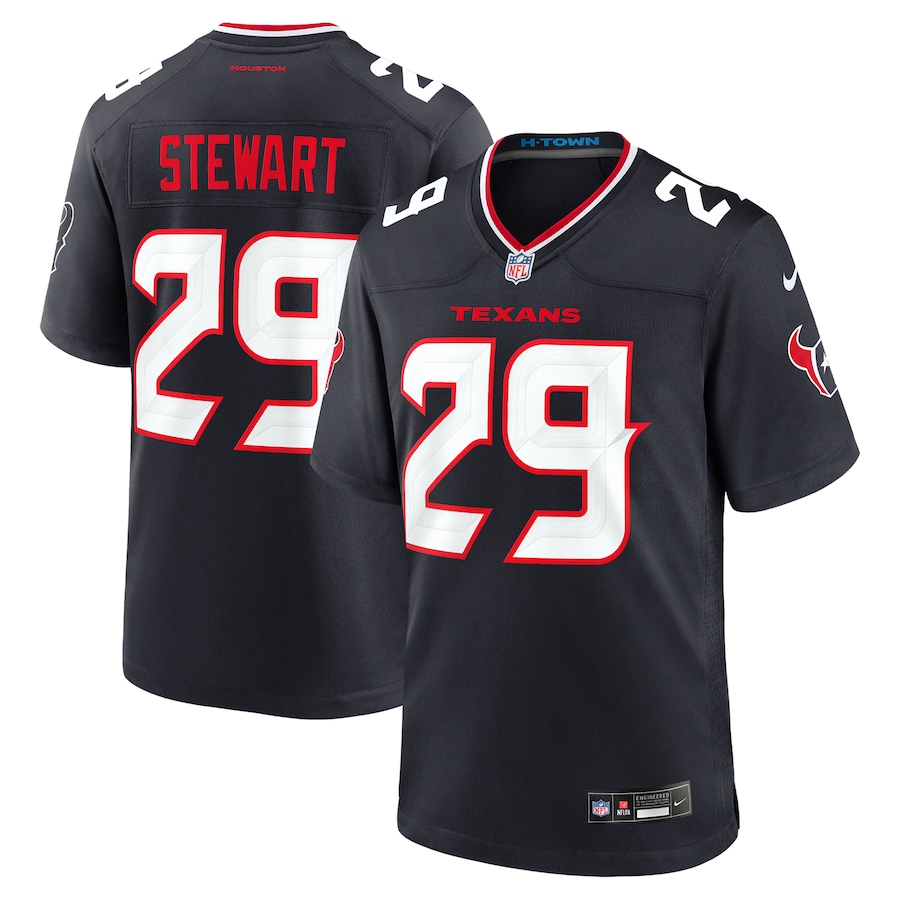 Men's Houston Texans M.J. Stewart Nike Navy Team Game Jersey - Vujersey Los Angeles Rams