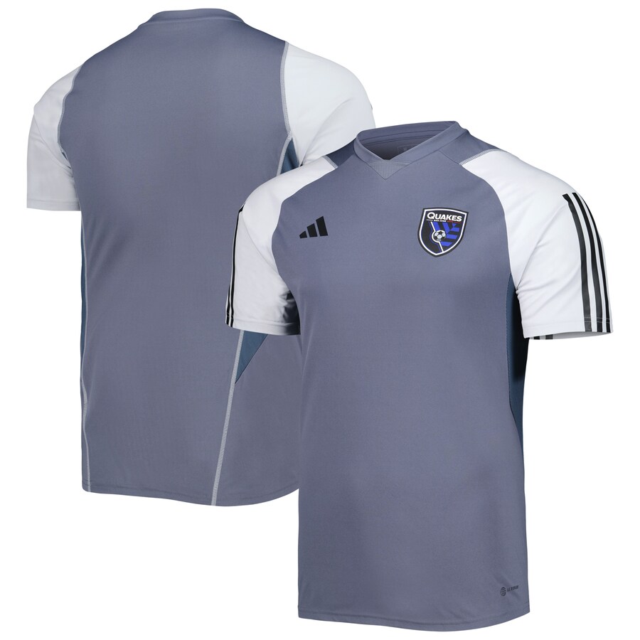 Men's San Jose Earthquakes adidas Gray 2023 On-Field Training Jersey - Vujersey Los Angeles Rams