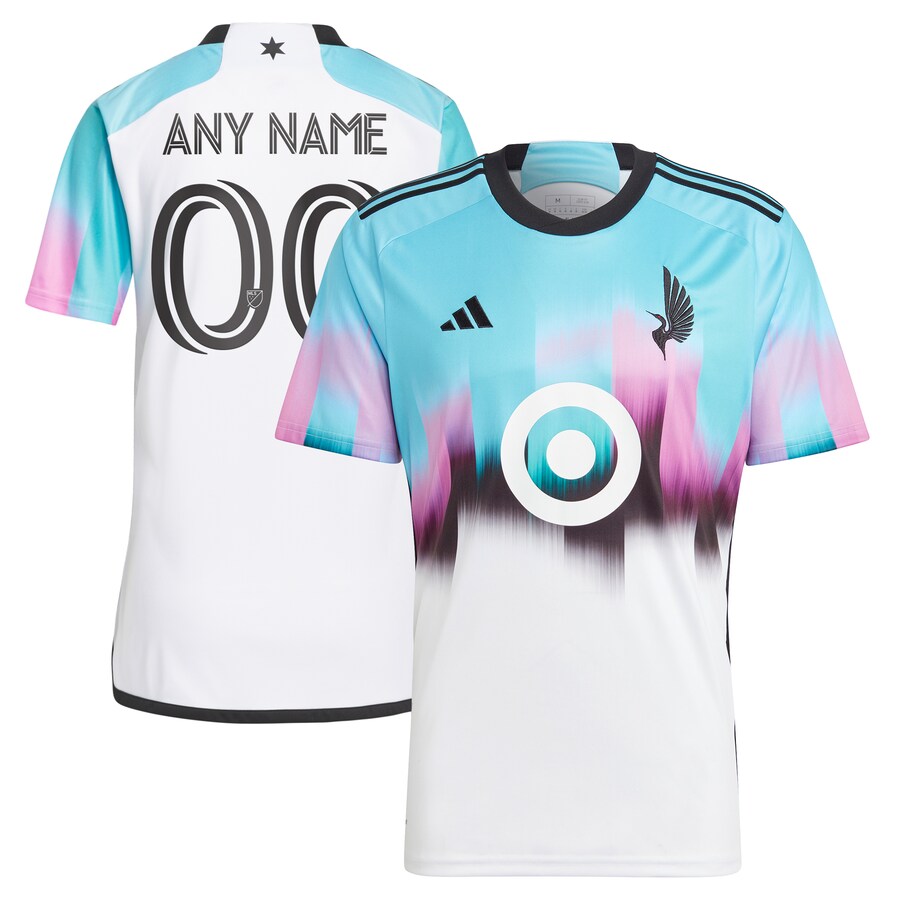Men's Minnesota United FC adidas White 2023 The Northern Lights Kit Replica Custom Jersey - Vujersey Los Angeles Rams