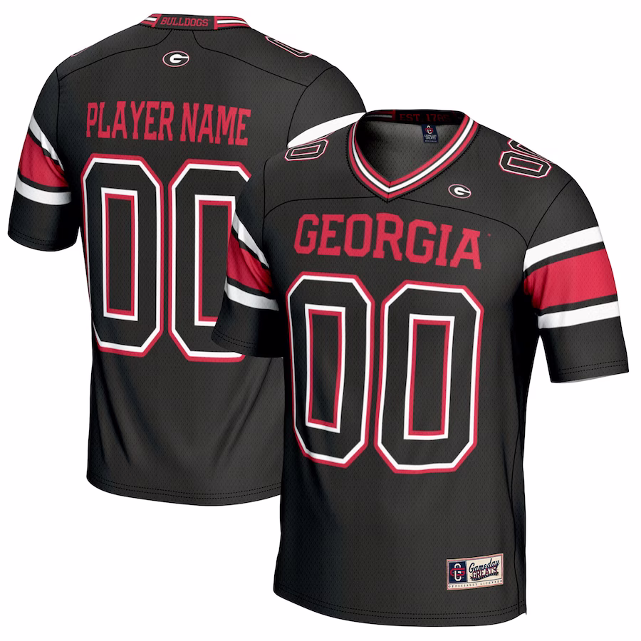 Georgia Bulldogs GameDay Greats NIL Pick-A-Player Football Jersey - Black - Vujersey Los Angeles Rams